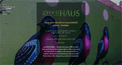 Desktop Screenshot of greenhausgallery.com